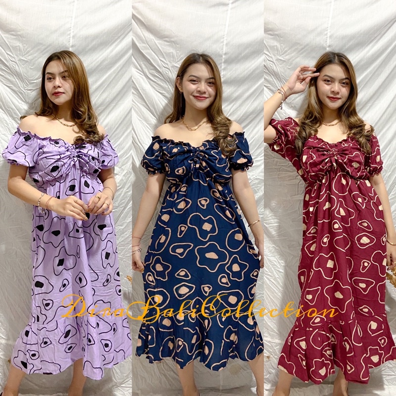 DRESS CASANDRA MOTIF TELUR BALI