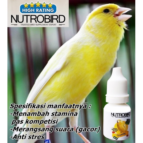 NUTROBIRD KENARI VITAMIN OBAT PENGGACOR BURUNG KENARI CANARY.