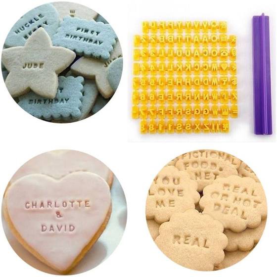 

Stempel huruf ucapan kue kering fondant cookie letter stamp embossing tool