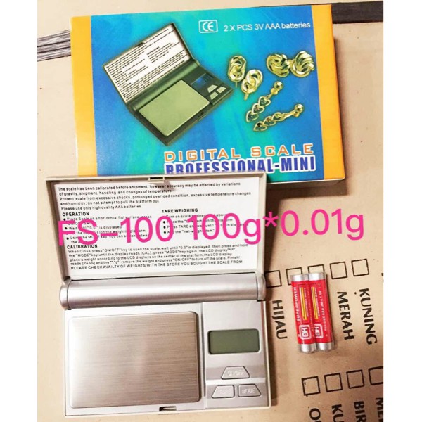TIMBANGAN DIGITAL EMAS - SCALE DIGITAL POCKET FS100