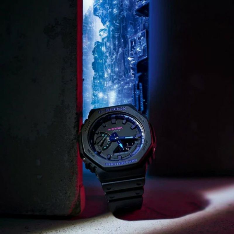 CASIO G-SHOCK GA-2100VB-1ADR / GSHOCK GA2100VB-1A ORIGINAL & GARANSI