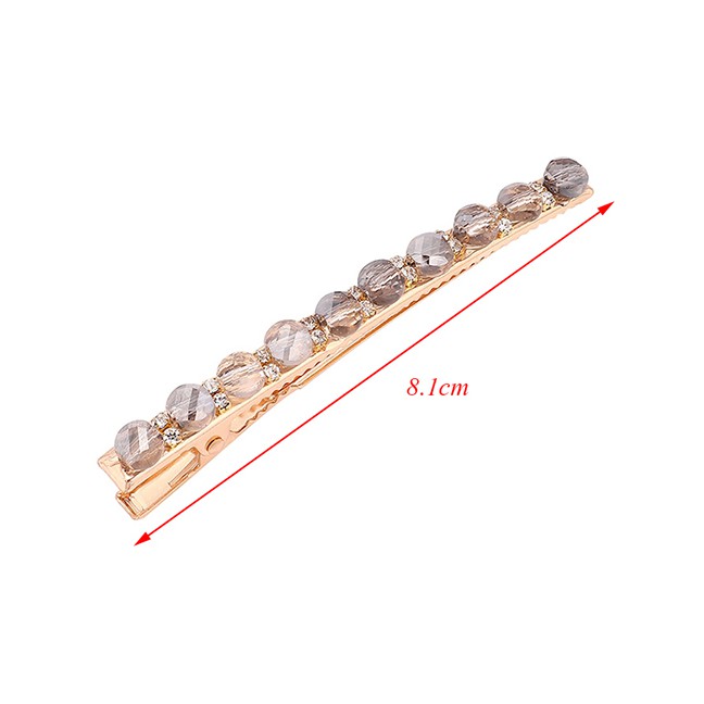 LRC Jepit Rambut Fashion Diamond Glass Beaded Hair Clip Y6146X