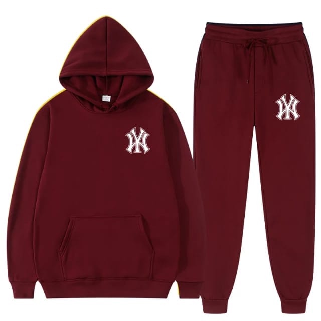 Setelan Celana Jogger &amp; Jumper Hoodie Logo NY ( Pria &amp; Wanita )