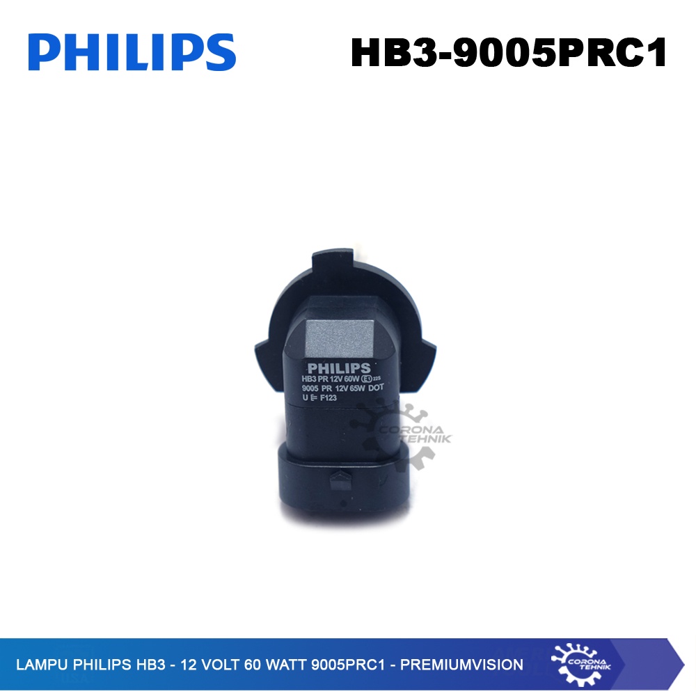 PremiumVision - Lampu Philips HB3 - 12 Volt 60 Watt 9005PRC1