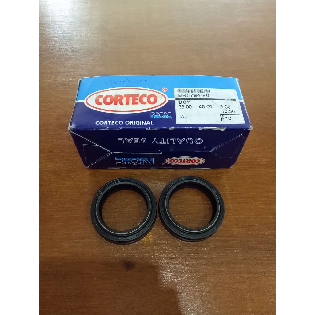 OIL SEAL SHOCK DEPAN 33-45-8-10.5 *VIXION / SCORPIO* NOK