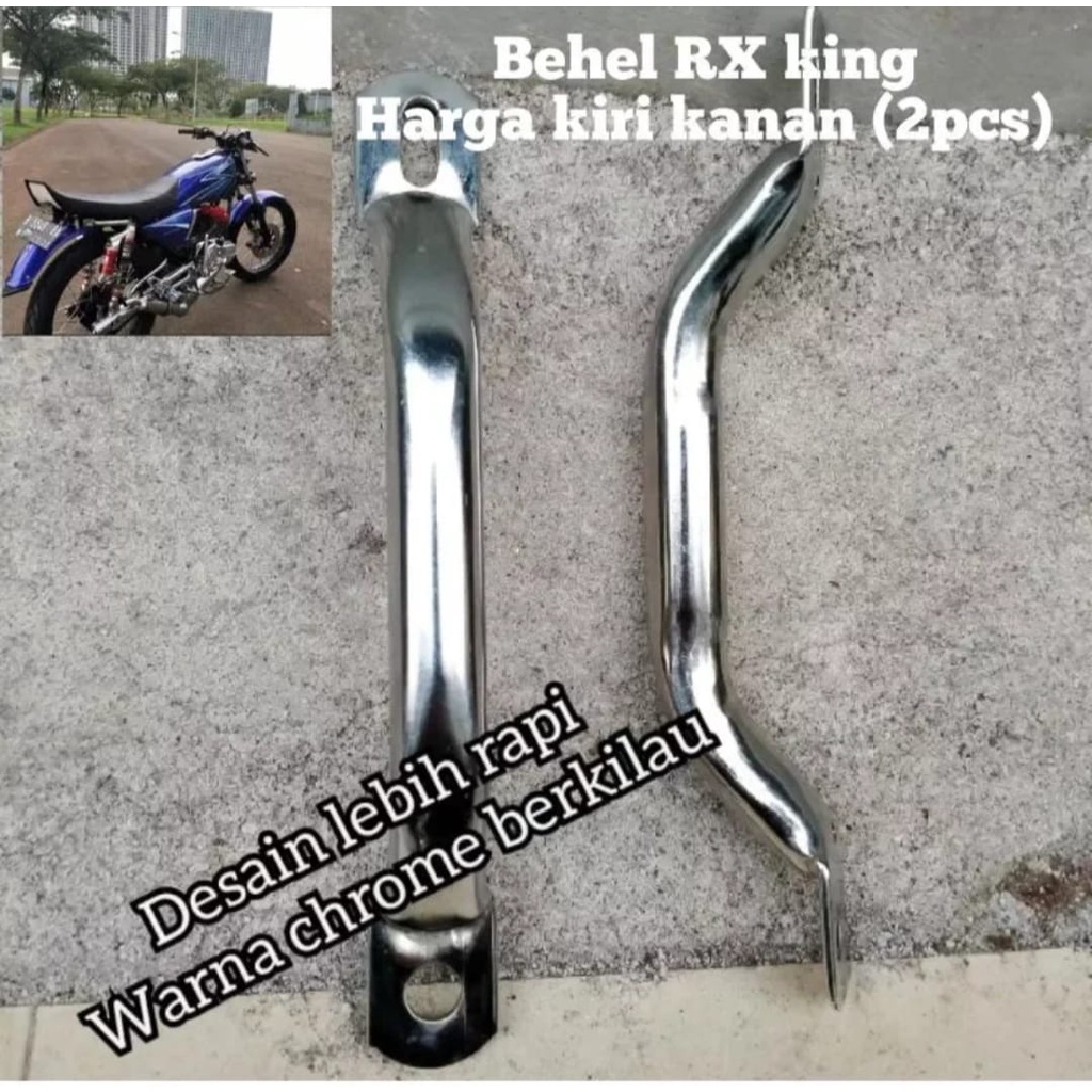 BEHEL JOK SAMPING RX-KING RXS CROME (harga sepasang kiri-kanan)