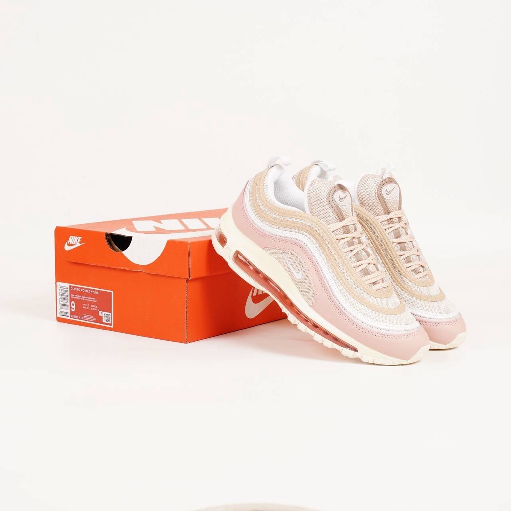 SEPATU NIKE AIR MAX 97 PARTICLE PINK BEIGE ORIGINAL VIETNAM BNIB FULL TAG BARCODE