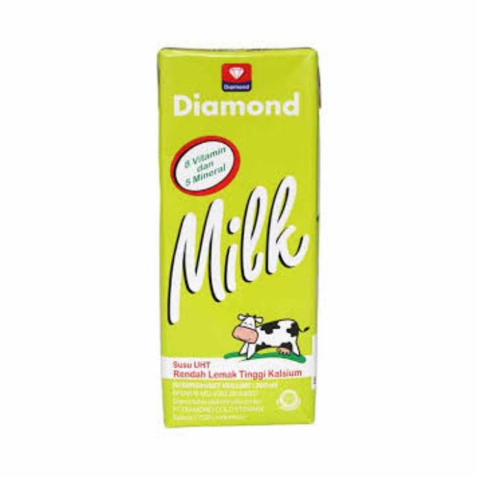 Susu Diamond UHT Low Fat 200 ml