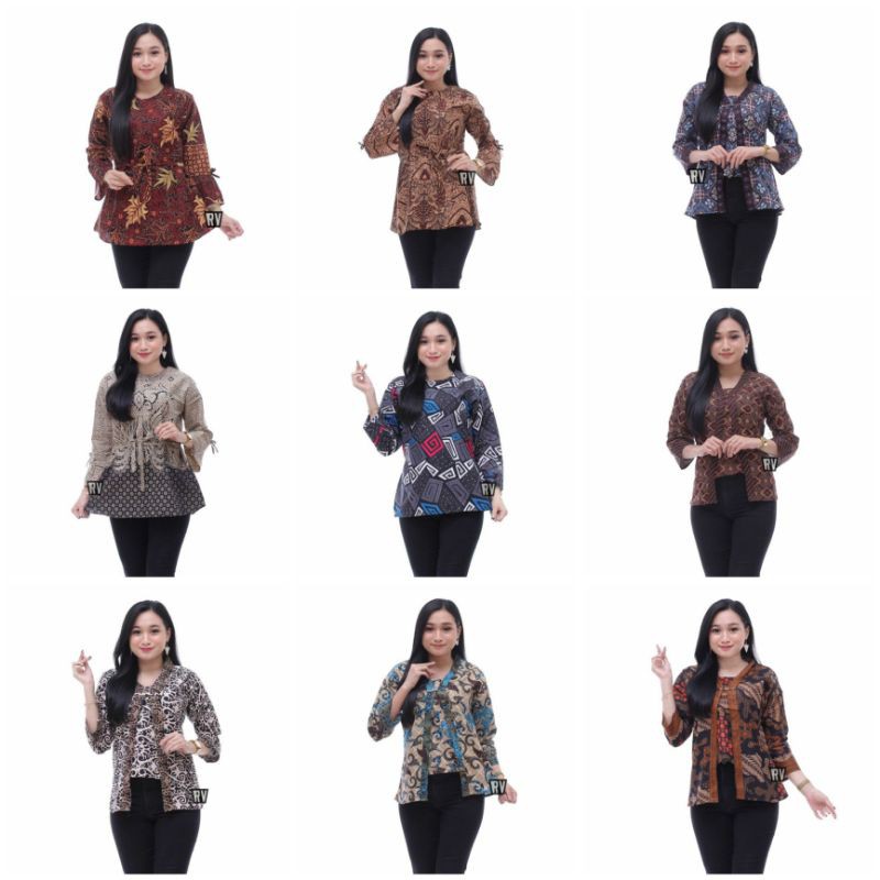 Bolero sogan blazer batik wanita modern ori java_store