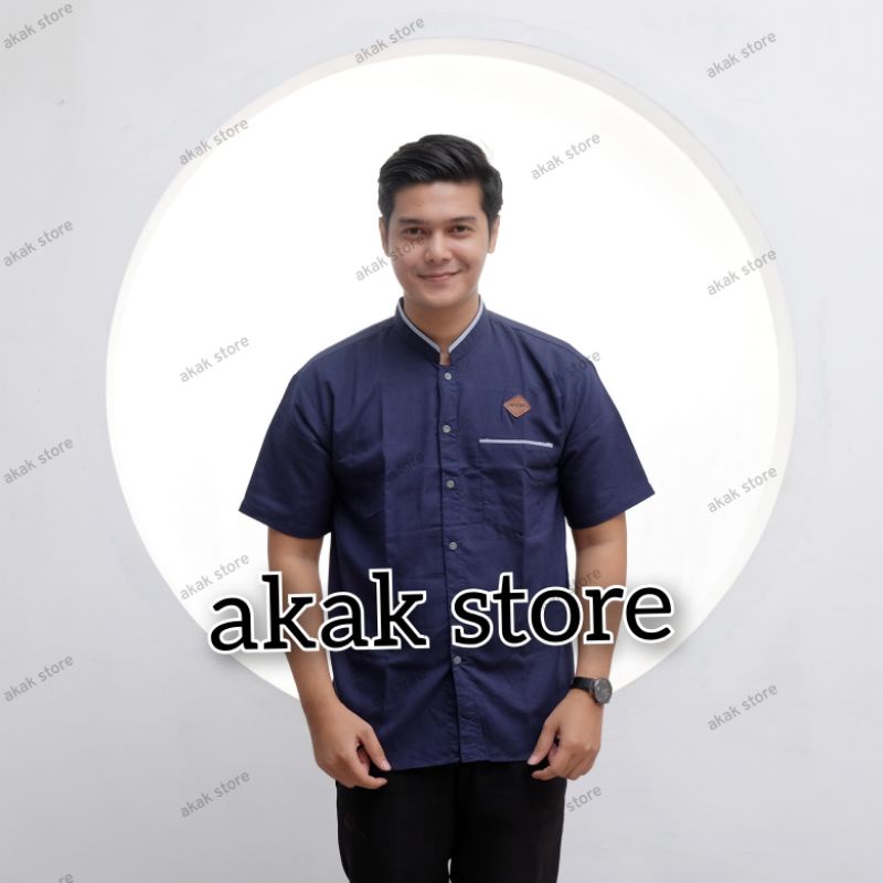 Grosir Baju Koko / Kemeja koko pria Jumbo Big size Akak Store  L - XL - XXL