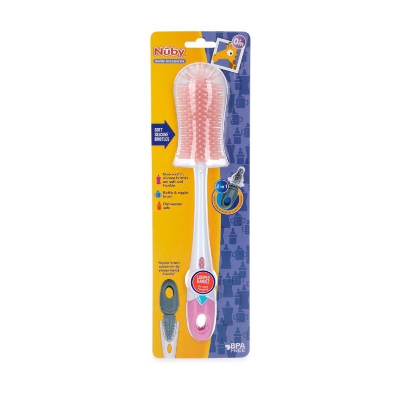 Nuby silicone bottle brush