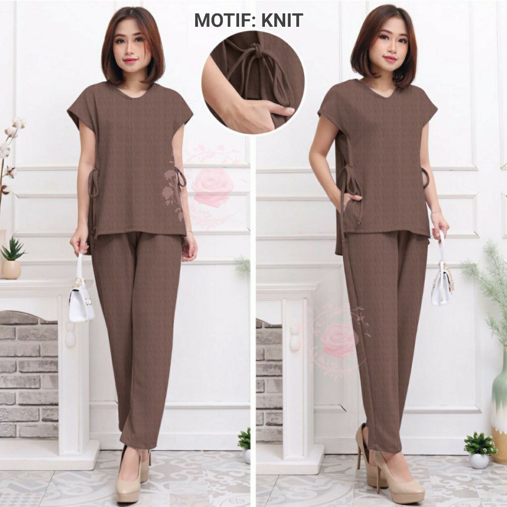 SETELAN SISSI FASHION WANITA / SET BAJU CELANA KASUAL PESTA SANTAI