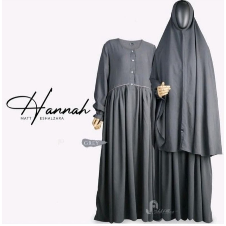 Preloved set gamis jubah akhwat