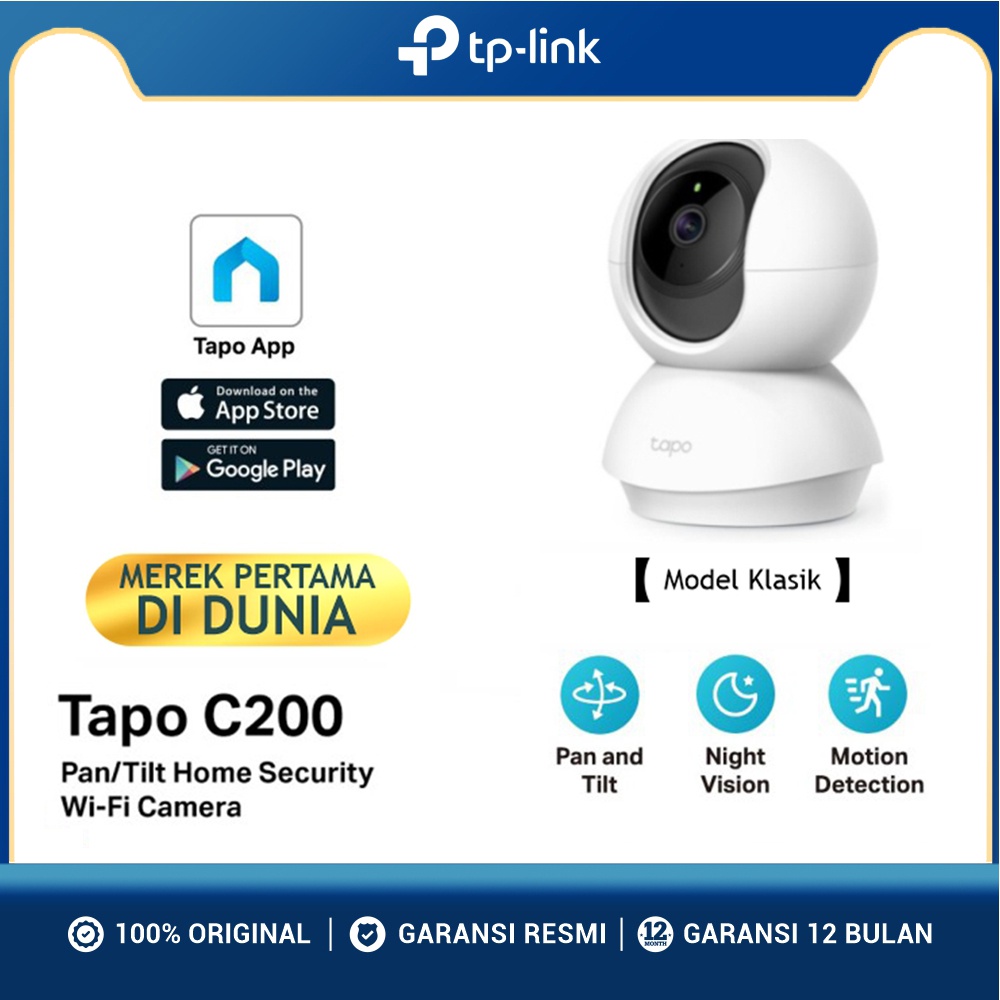 TP-LINK Tapo C200 Pan/Tilt Home Security Wi-Fi Camera