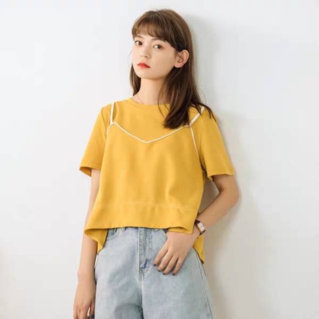 Atasan Wanita impor HJ Baju Kaos Bkk