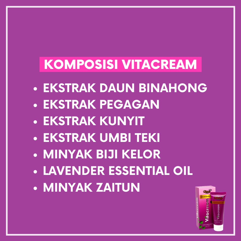 VITACREAM OBAT SALEP AMBEIEN WASIR - AMBEYEN - 100% HERBAL