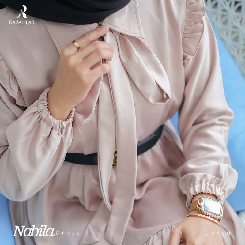 NABILA BY RAISAHIJAB/ Gamis premium ori/Gamis set syar'i/Gamis modern