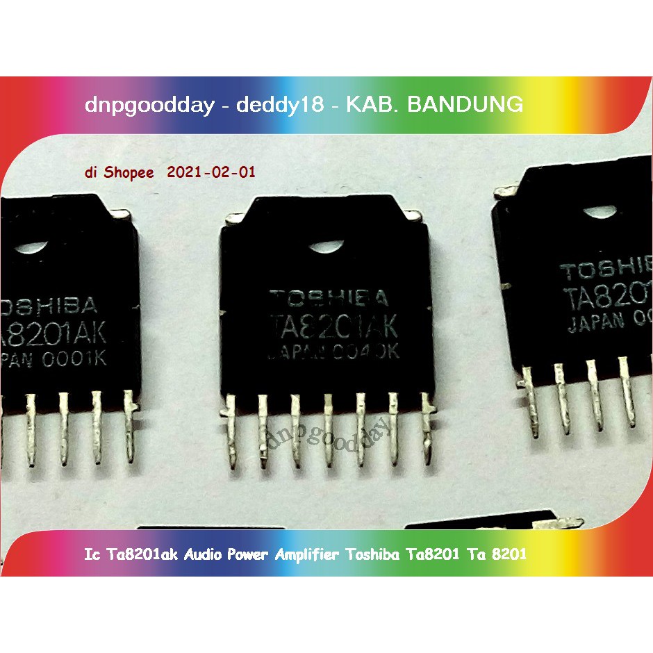 Ic Ta8201ak Audio Power Amplifier Toshiba Ta8201 Ta 8201
