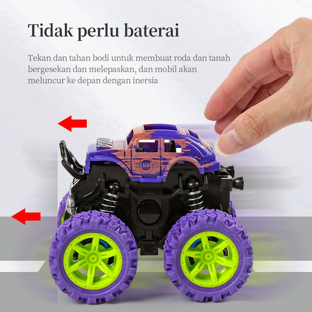 SweetyBayi Monster Zap Mainan Mobil Jip Off Road 4 Drive Inertial MAINAN ANAK