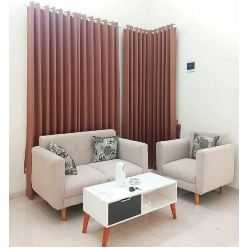 SOFA SETRO MINIMALIS / SET SOFA TERBARU / MEJA HPL