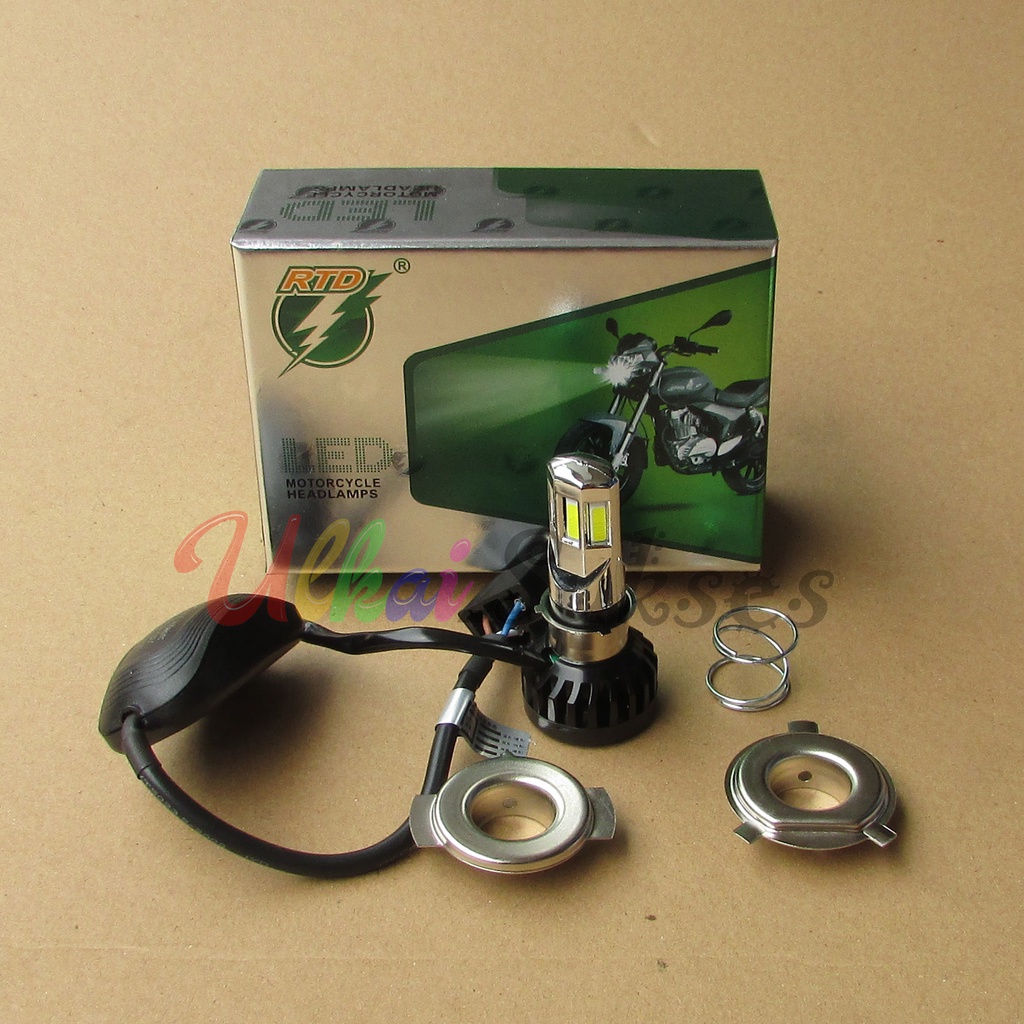 Lampu Depan Motor LED l Lampu Tembak Sorot dan Strobo HID 6 Mata Super Terang Lenda 4D Universal Mobil