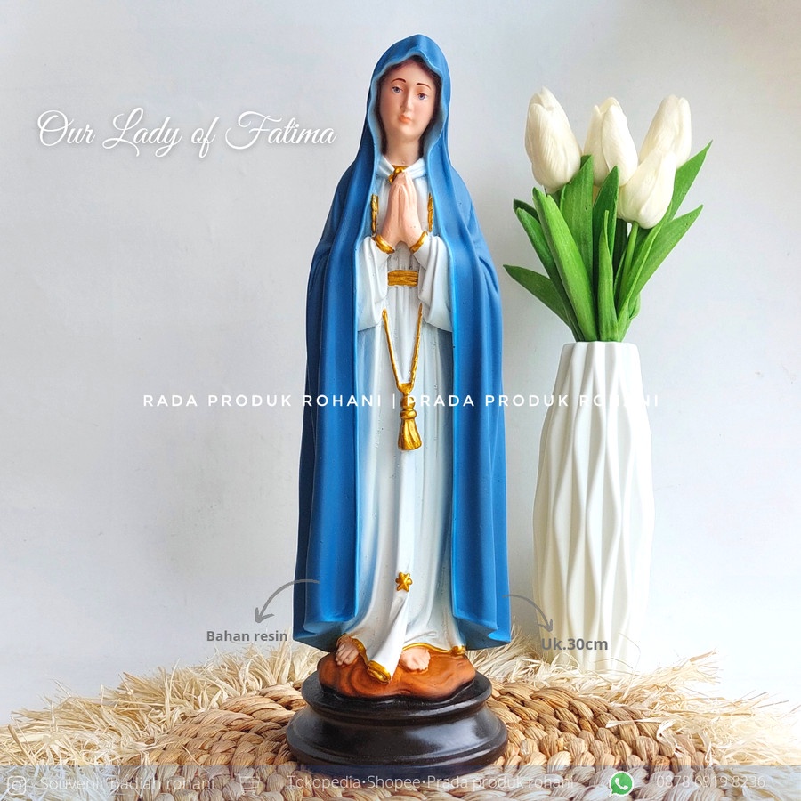 Patung Bunda Maria Fatima 30cm