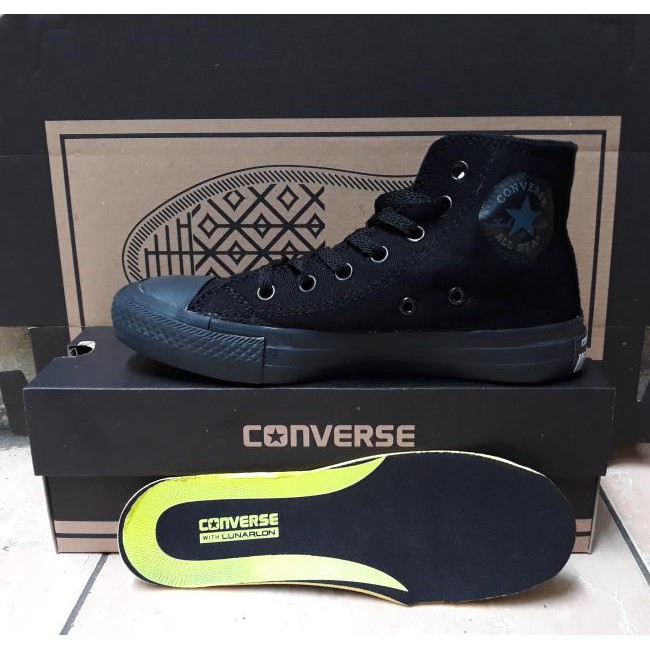 Sepatu Termurah Sepatu All Star Converse Hitam Full Tinggi Murah