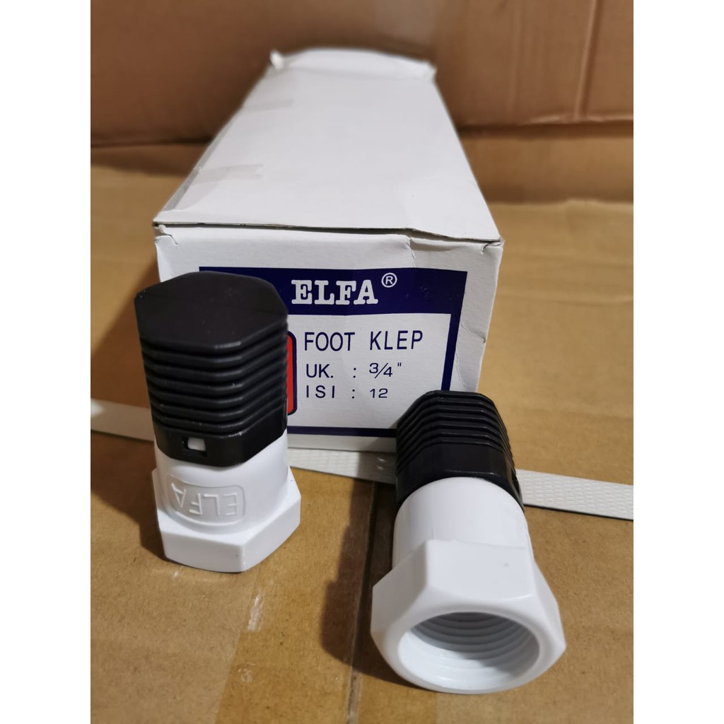 FOOT VALVE 3/4 INCH PVC ELFA  FOOT KLEP 3per4 INch PVC FILTER SARINGAN