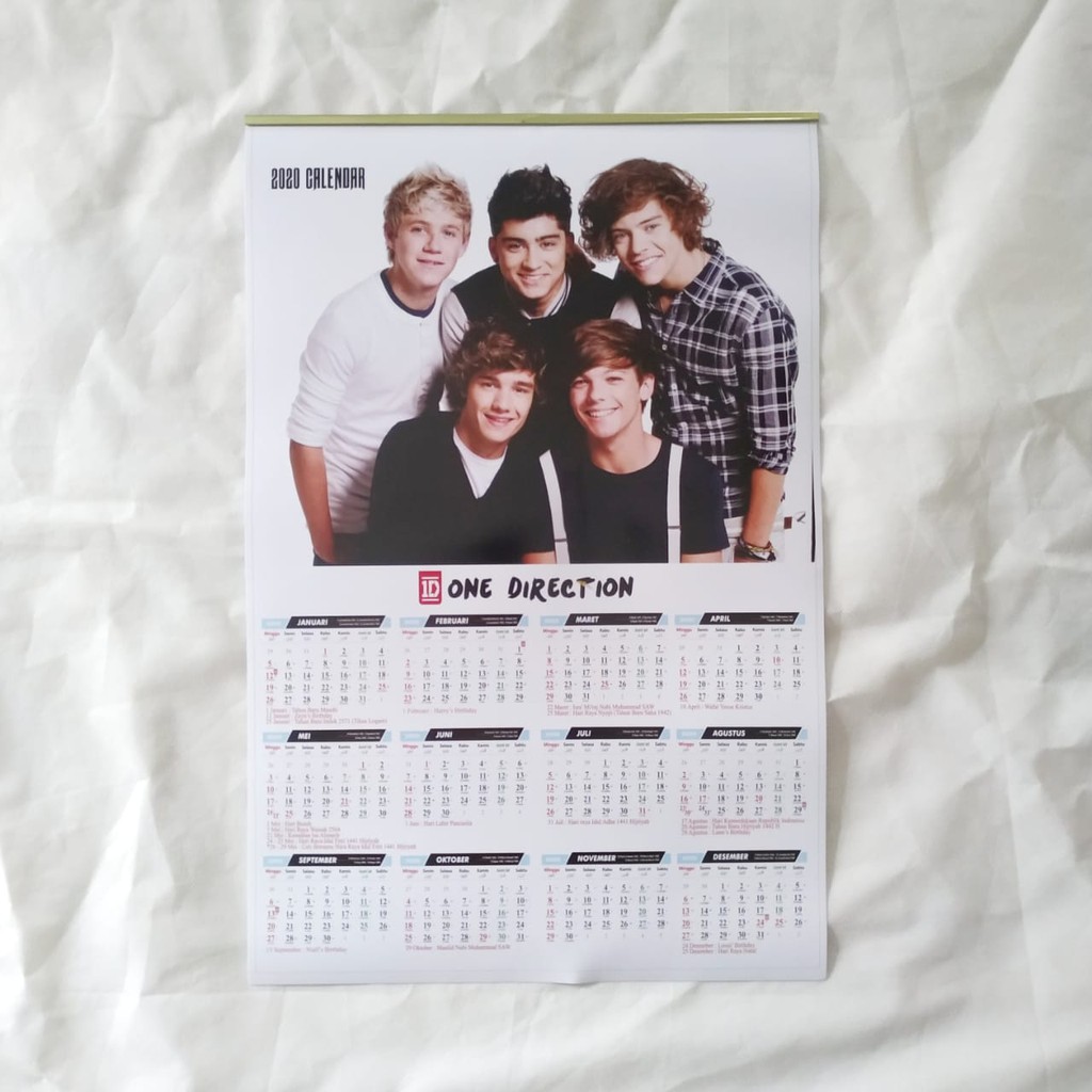 

Kalender Poster 2025 One Direction Bebas Custom