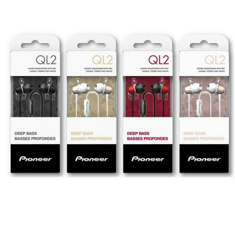 Pioneer Earphone In Ear SE-QL2T QL2 Ekstra Bass