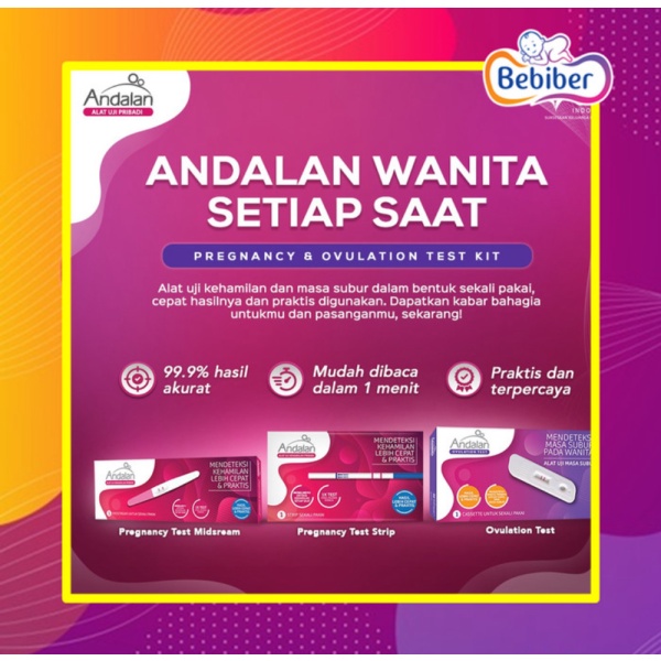 Andalan Ovulation Test Masa Subur  Alat Test Kesuburan WanitaBEBIBER - Ovulation Test