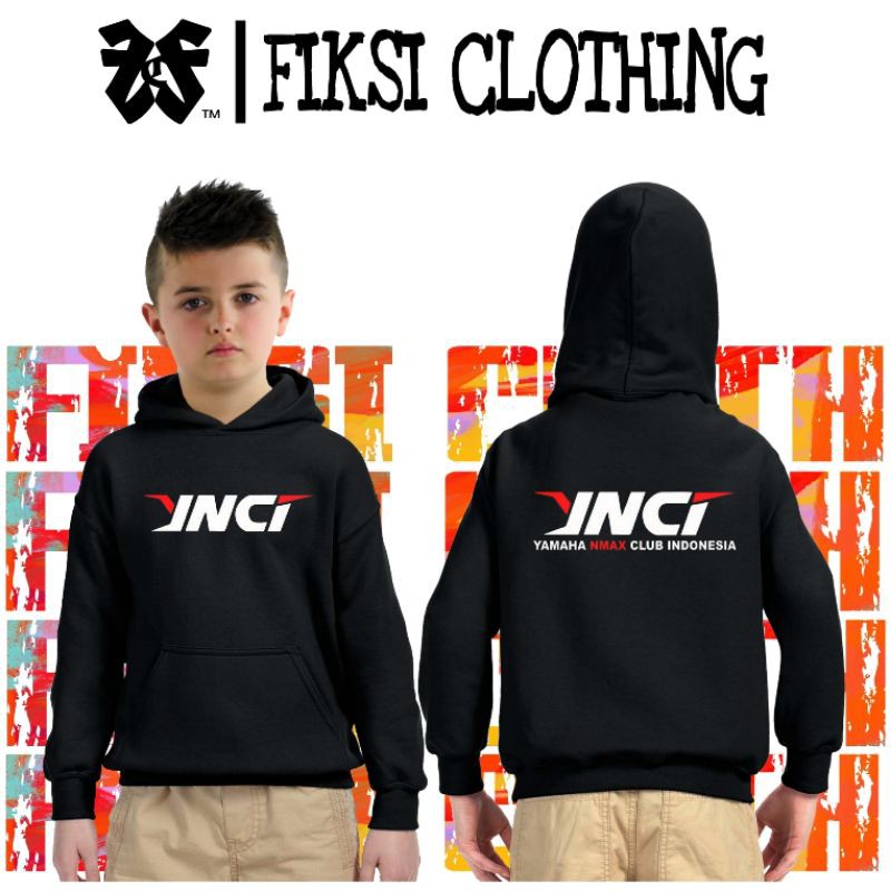 Jaket Sweater Hoodie Anak YNCI Yamaha Nmax Club Indonesia - Fiksi Clothing