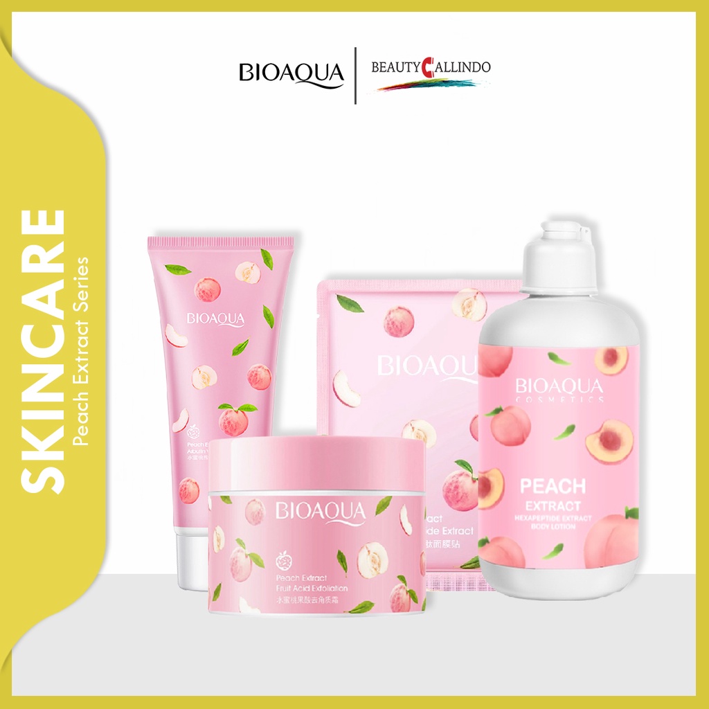 Bioaqua Peach Extract Fruit Exfoliation - Body Lotion - Facial Mask