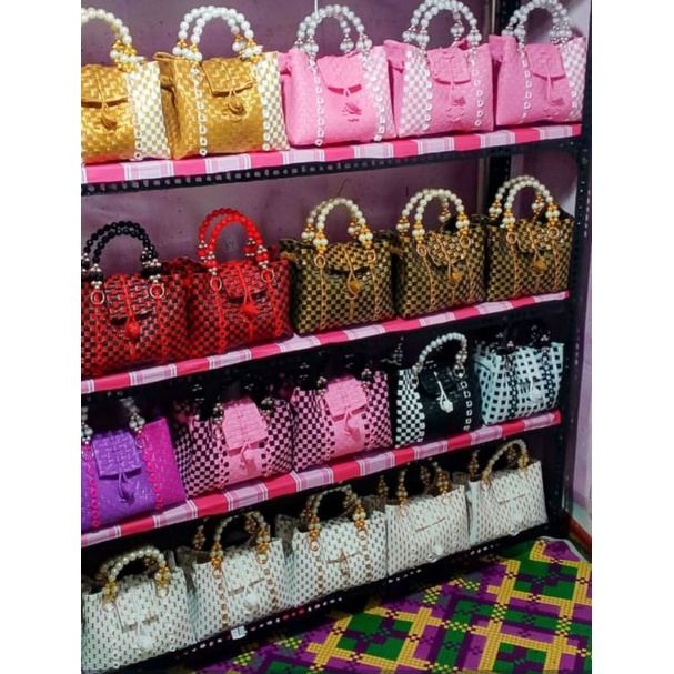 Tas Pesta Jali Jali / Tas Jali Jali Premium / Tas Jali Handle Mutiara