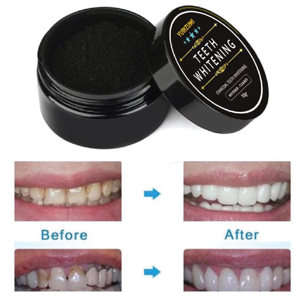 DBEST STORE - BISA COD [ ORIGINAL 100% HALAL ] Pemutih Gigi Kuning Alami Instant Permanen Teeth Whitening Powder