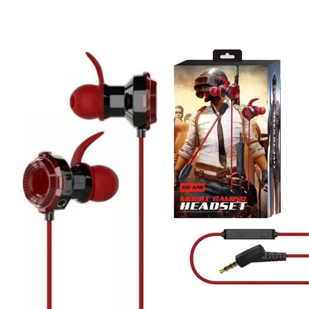 HEADSET EARPHONE MOBILE GAMING XG-120 ORIGINAL MURAH TERBAIK