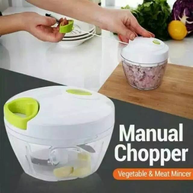 Manual Chopper Mini Cutter Q2 Perajang Bawang Manual Serbaguna type P 201 Vegetable Meat Mincer