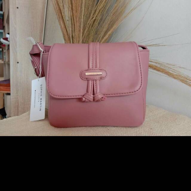 (PROMO TERMURAH COD BAYAR DI TEMPAT) TAS SALLAUN PINK SOPHIE PARIS MARTIN