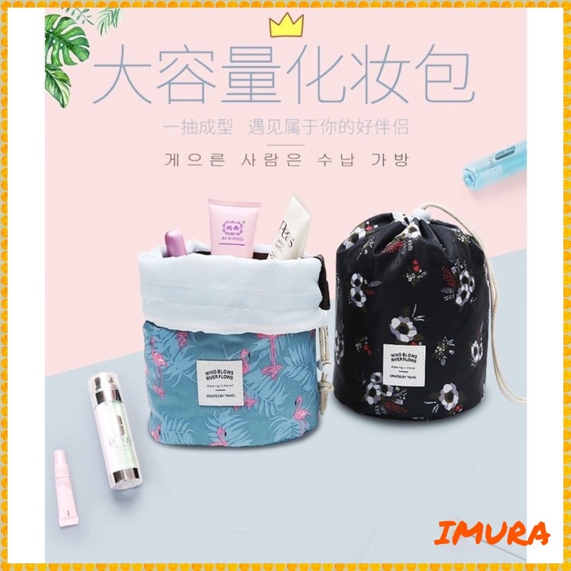 IMURA | Travelmate Travel Dresser Pouch Organizer/tas kosmetik rias praktis / make up portable bag