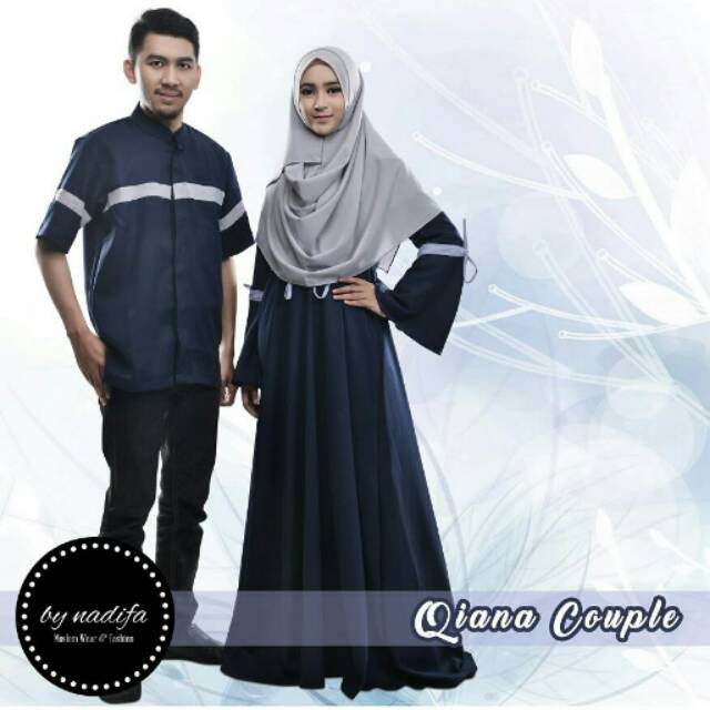 BAJU MUSLIM GAMIS QIANA COUPLE SARIMBIT