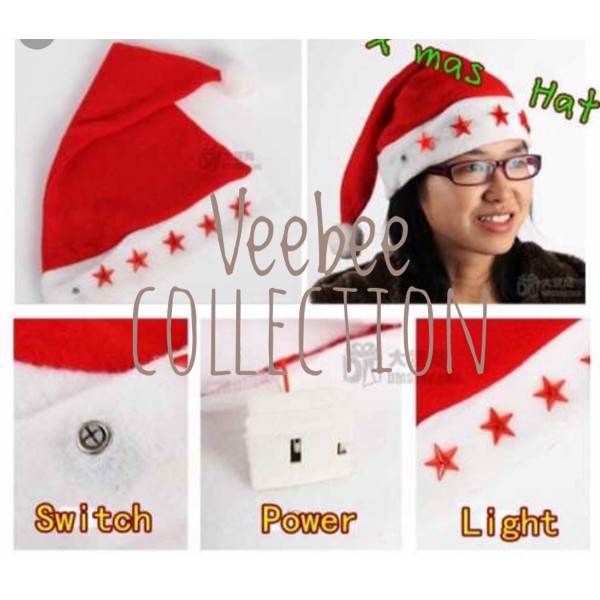 Topi musik lampu/topi natal menyalamusik/topi natal dewasa lampu musik