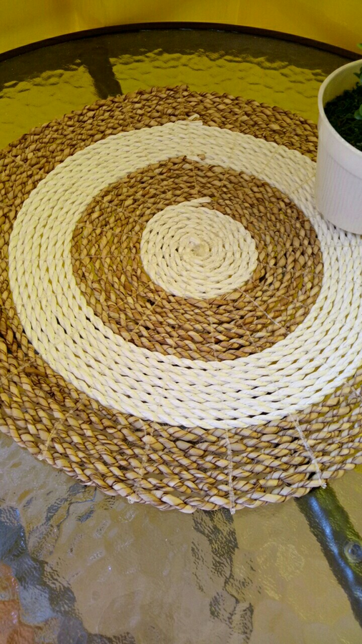 Placemate Anyam Seagrass Kode E / Walldecor Anyaman / Alas Piring