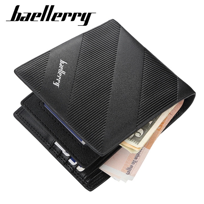 Dompet Pendek Kulit Dompet Lipat Pria Baellerry D3020