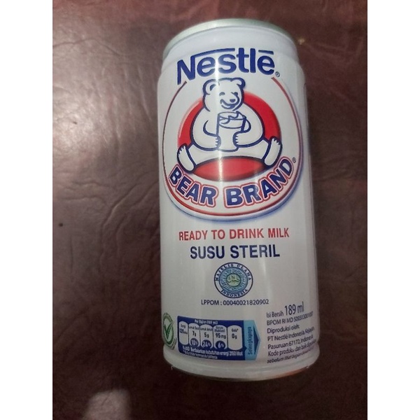 

Bear Brand Susu Steril 189 ml / Susu Beruang