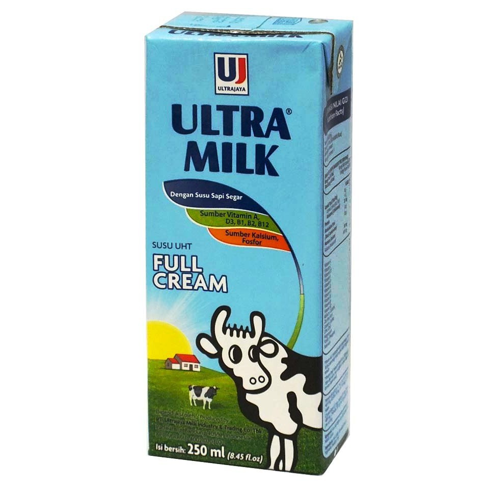 ULTRA Milk Full Cream Plain 250ml | Shopee Indonesia