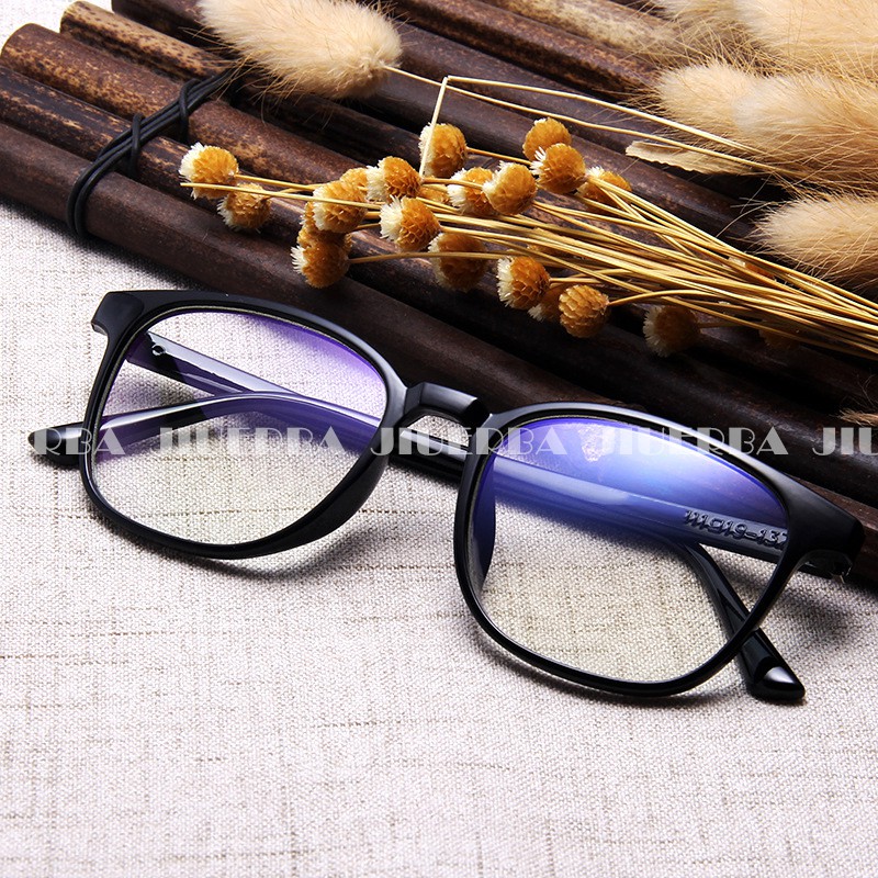 (YUZHU) 100% Anti Radiasi Kacamata Wanita Pria Frame Eyeglasses Anti Radiasi Lensa Transparan Kacamata