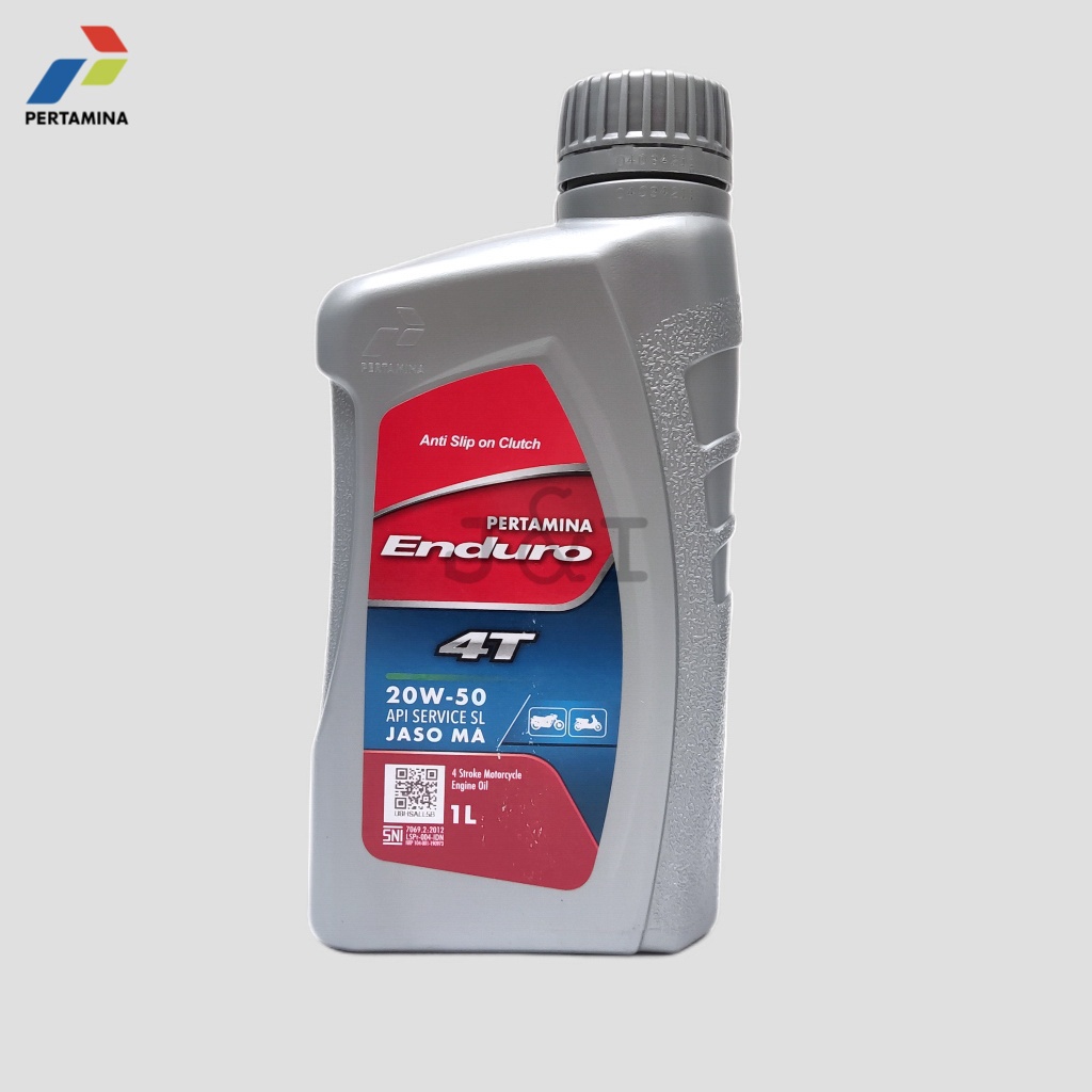 Oli Pertamina Enduro 4T 20W-50 API SL JASO MA 1 Liter