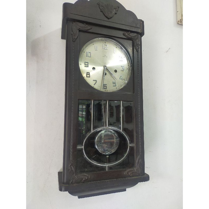 Jam dinding junghans lobang 3 tua kuno unik antik mauthe kienzle fiag
