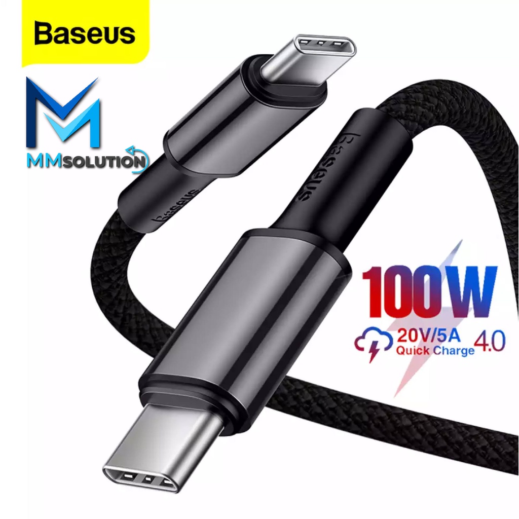 Baseus Kabel Data Fast Charging Cable Type C to Type C PD 100W MACBOOK LAPTOP