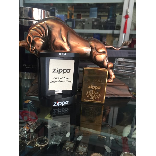 terbaru Zippo Korek api original asli solid brass